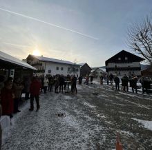 Neujahrsempfang vor dem Rathaus